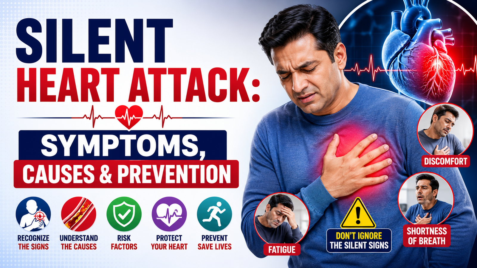 You are currently viewing Silent Heart Attack: Symptoms, Causes & Prevention
